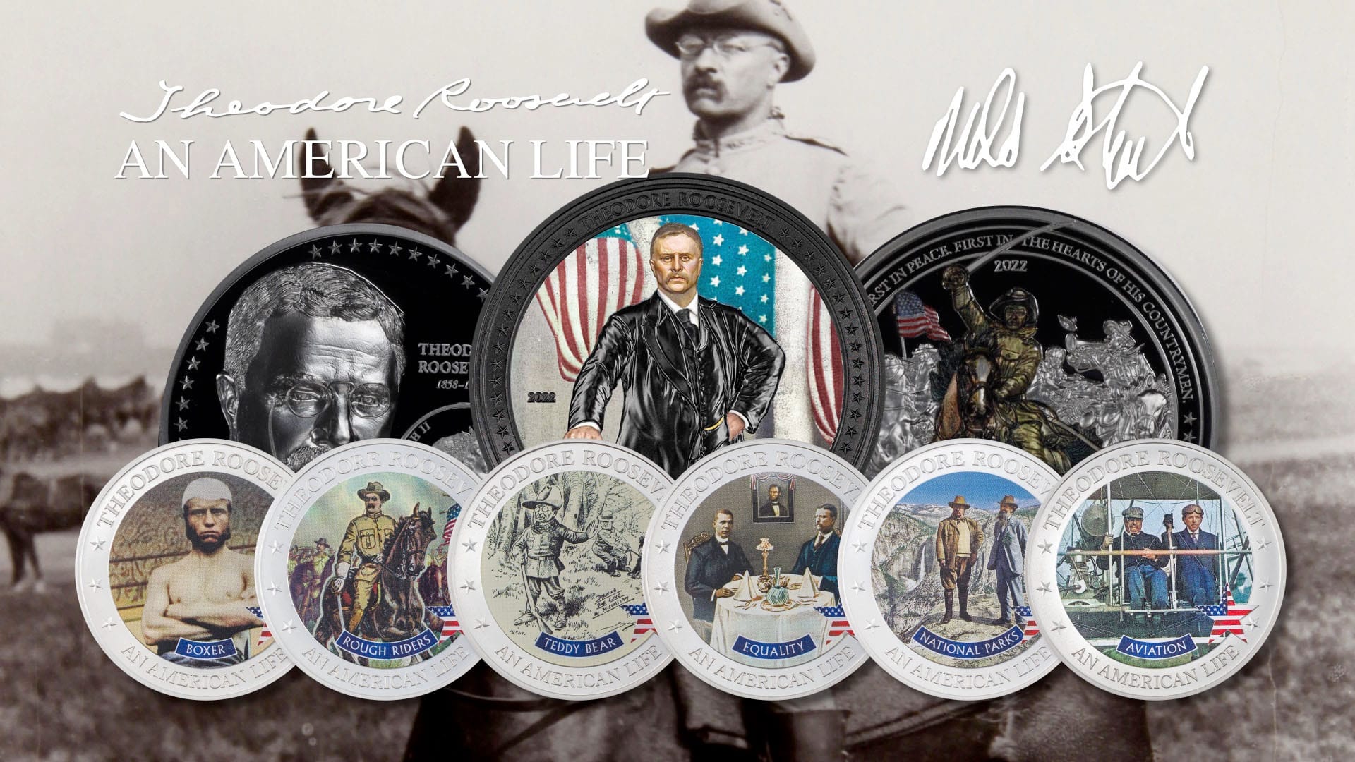 An American Life Theodore Roosevelt Coin Collection