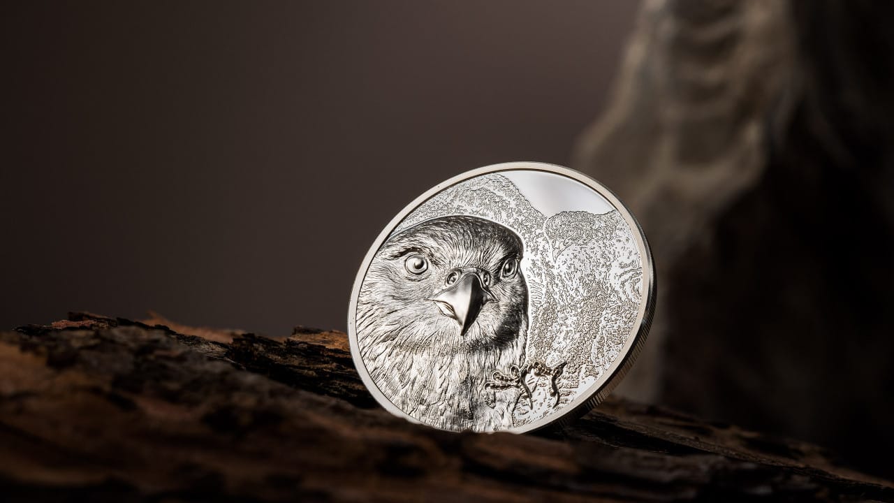 2023 Wild Mongolia Mongolian Falcon 1 oz Silver Coin
