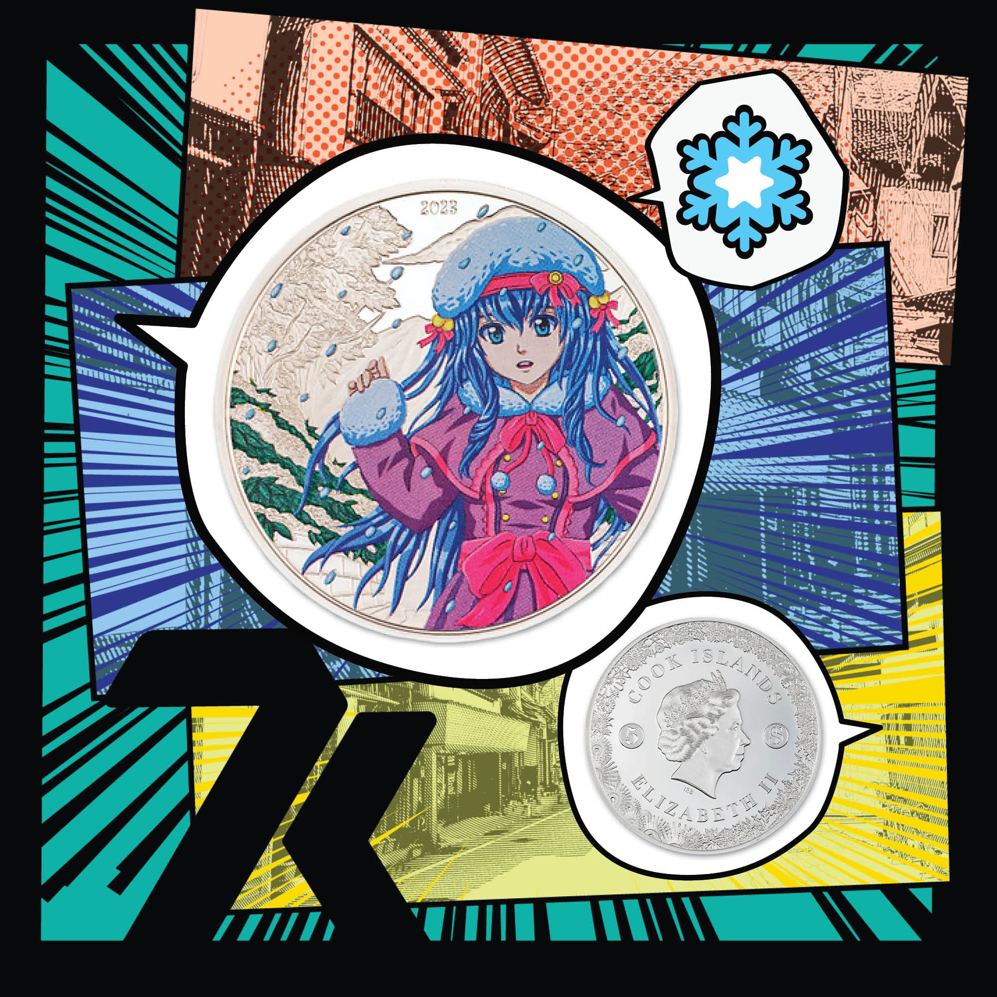 2023 Manga Four Seasons Winter 1 oz Silver Coin