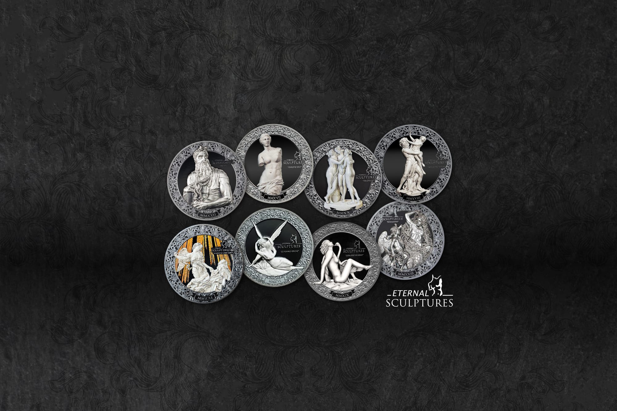 Eternal Sculptures Silver Coin Collection