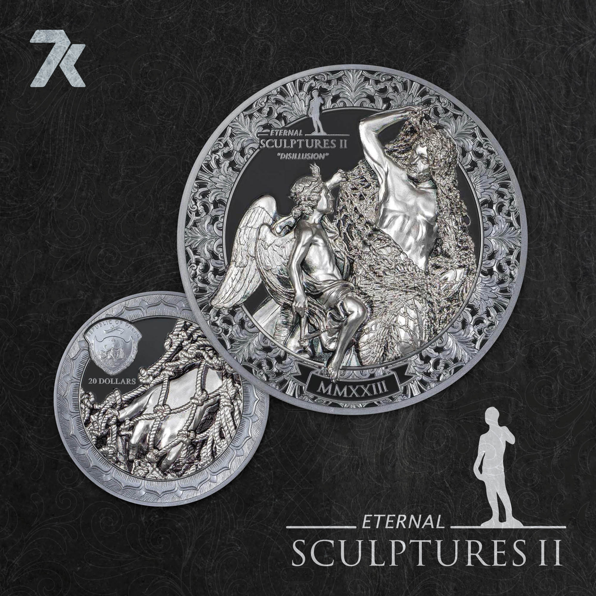 2023 Eternal Sculptures II Disillusion 3 oz Silver Coin