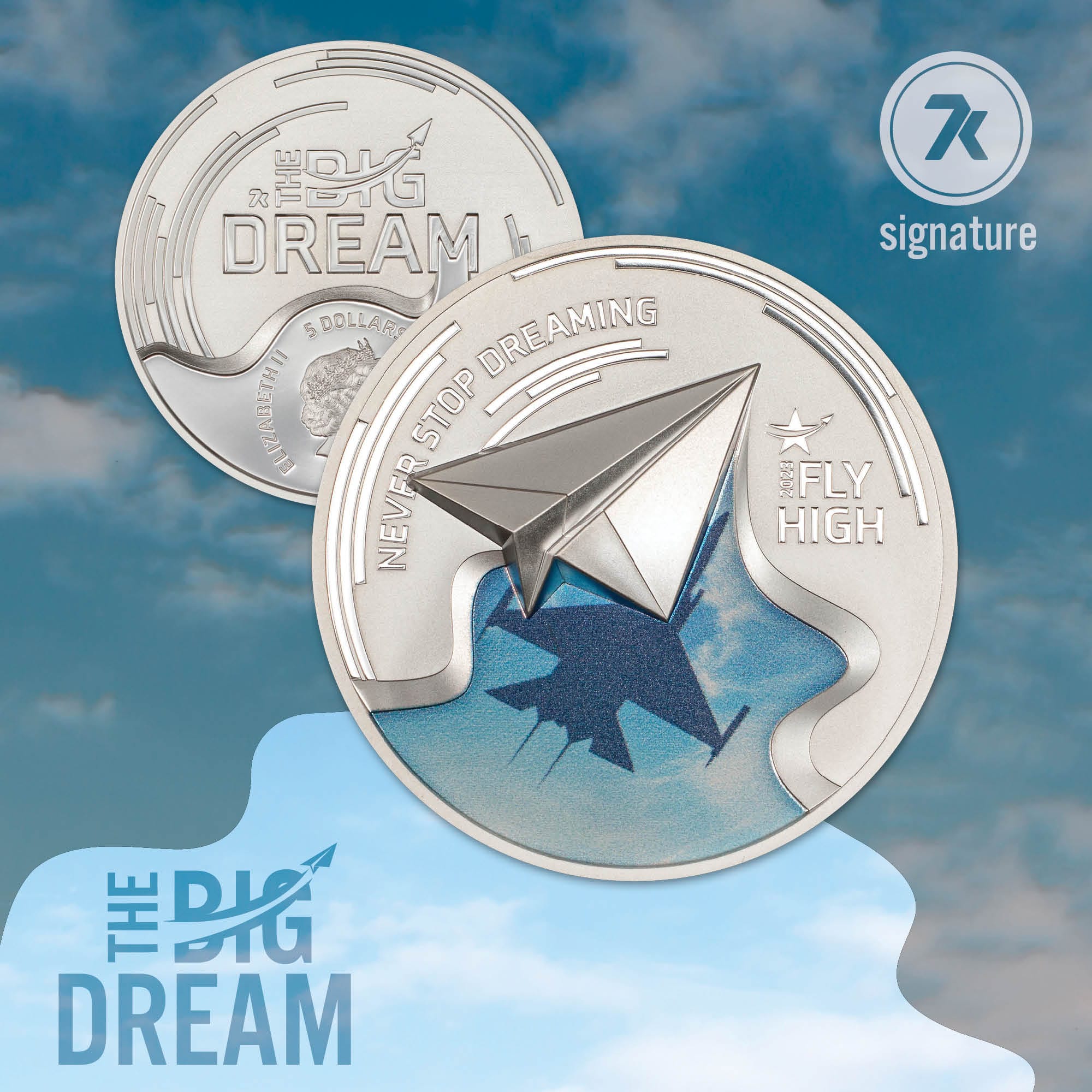 2023 The Big Dream Fly High Jet 1 oz Silver Coin
