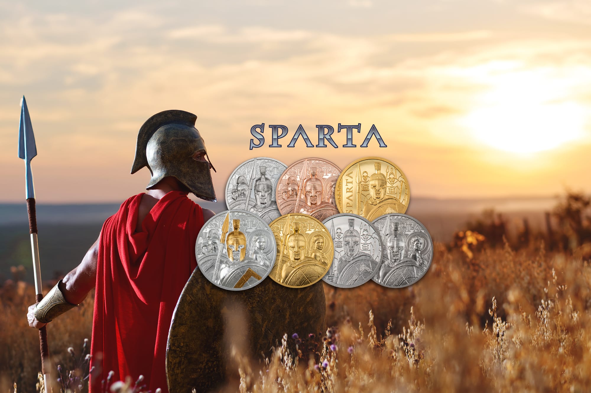 sparta silver gold platinum and copper coin collection