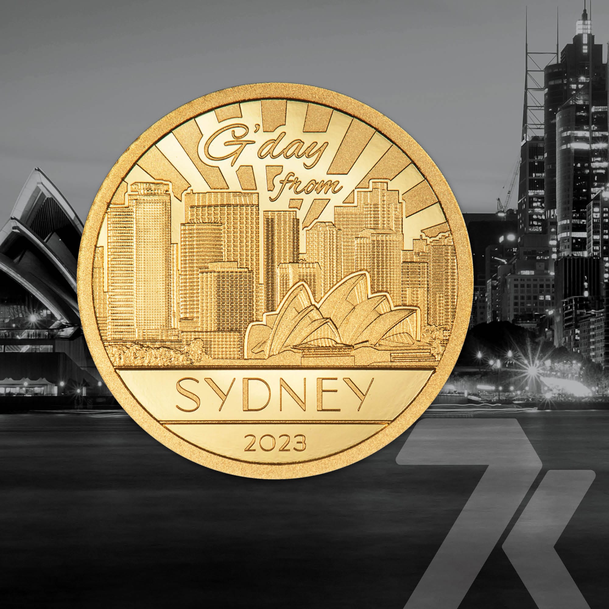 2023 Big City Lights Sydney 1/2 Gram Gold Coin