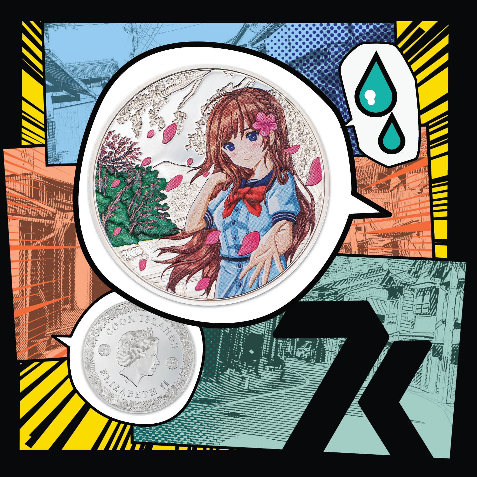 2023 Manga Four Seasons Spring 1 oz Silver Coin