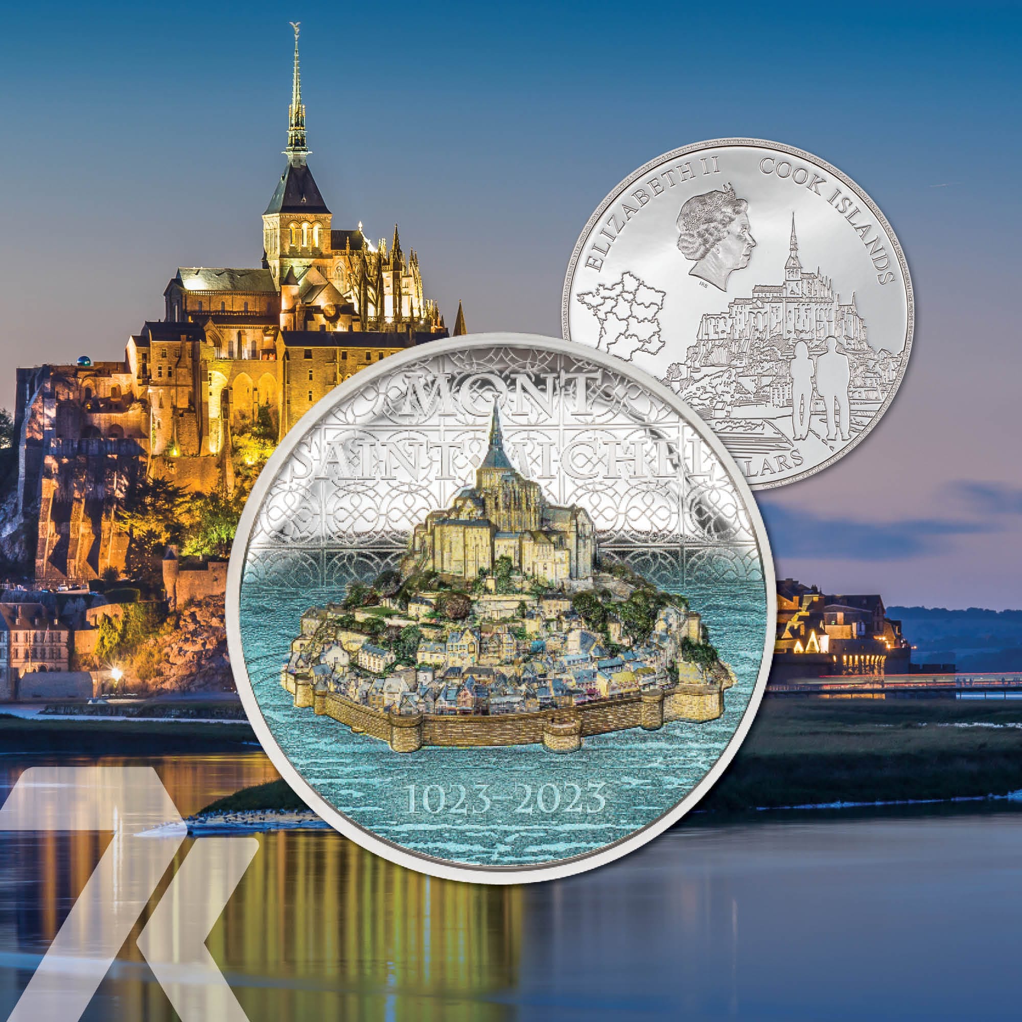 2023 Mont Saint Michel 2 oz Silver Coin