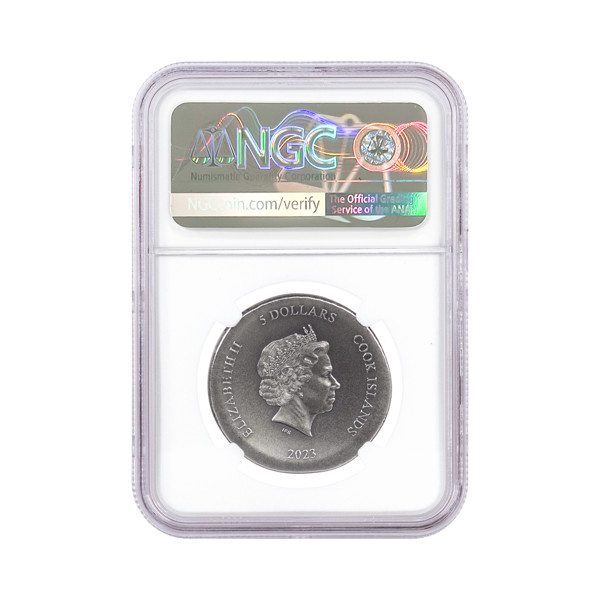 Antiqued Silver Coin Drop