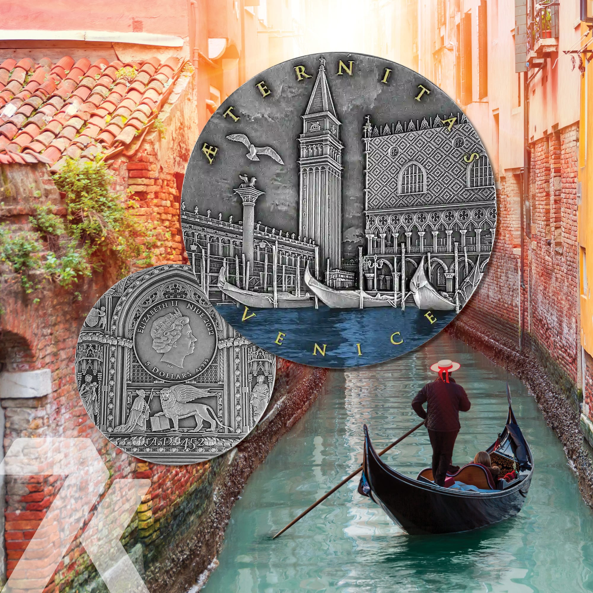 2022 Venice 2 oz Silver Coin