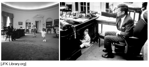 president kennedy as a father