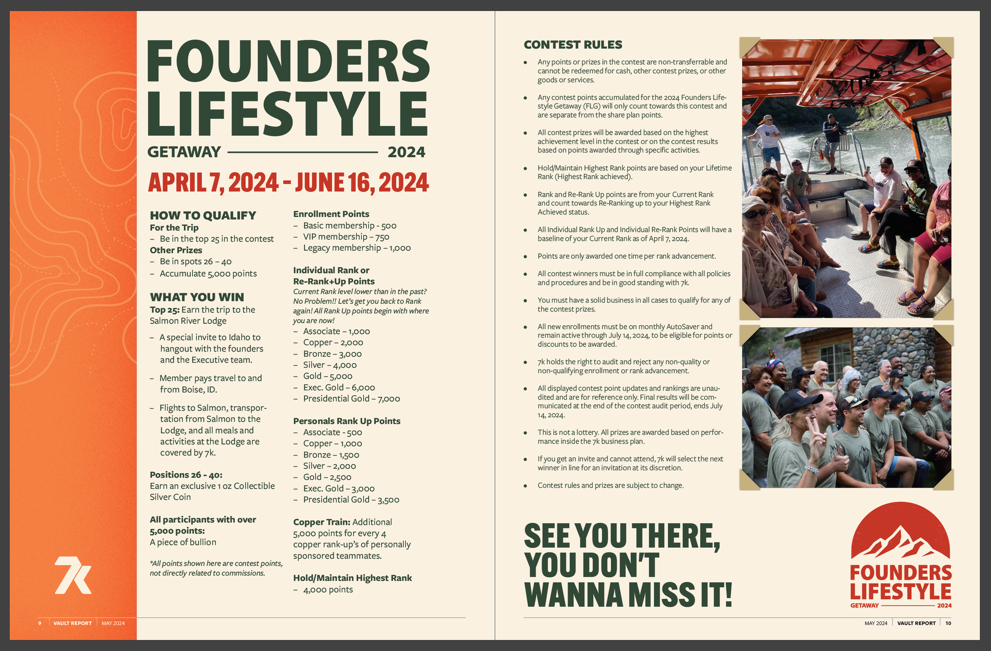 Founders Lifestyle Getaway 2024 Rules