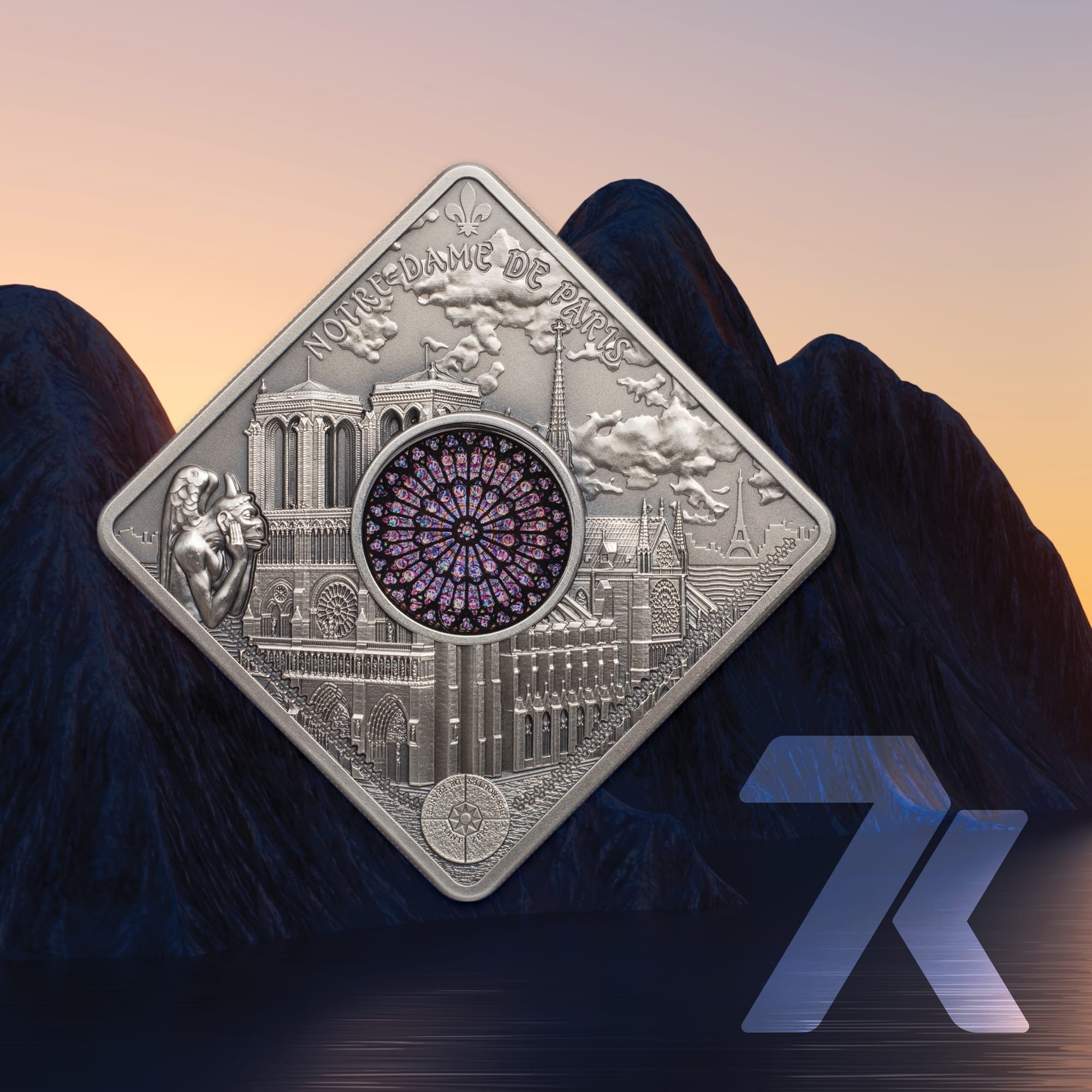 2017 Sacred Art – Notre Dame Cathedral 50-gram silver coin