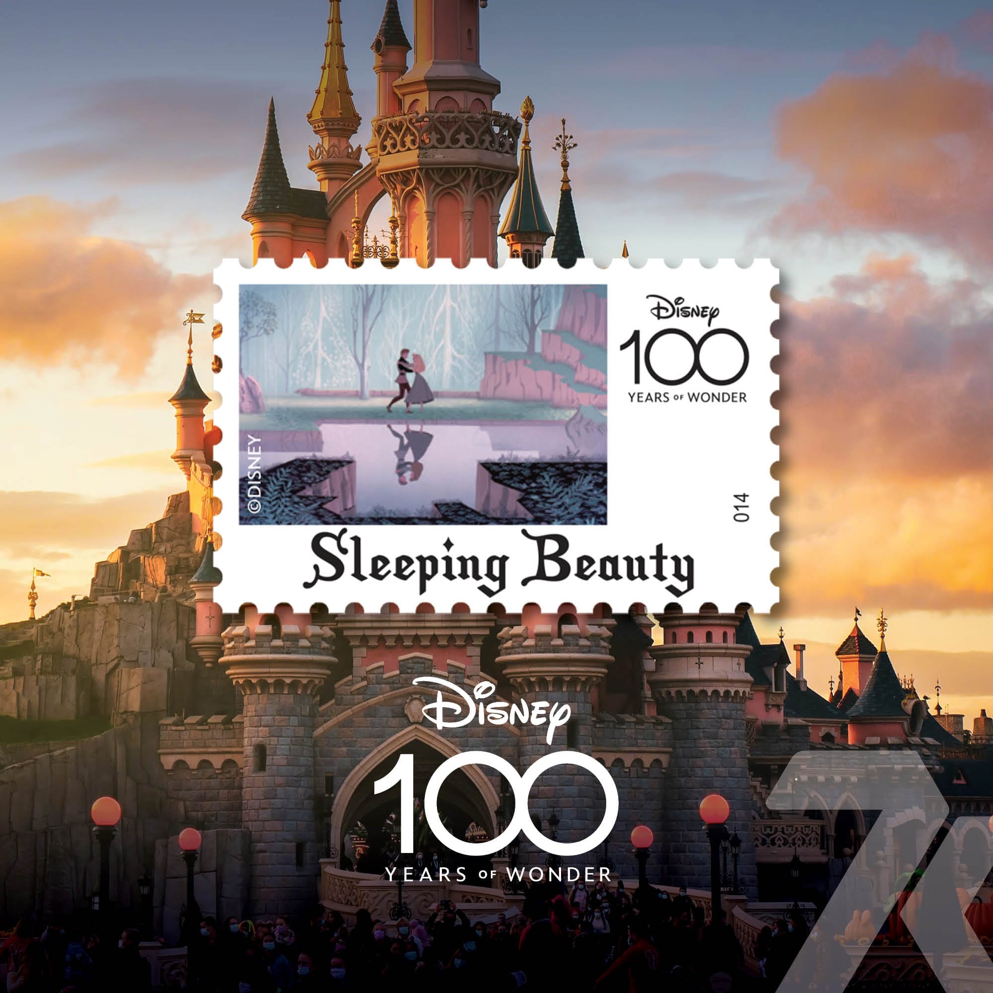 2023 Disney Stamp – Sleeping Beauty 1-oz silver PF10 & PF9.9