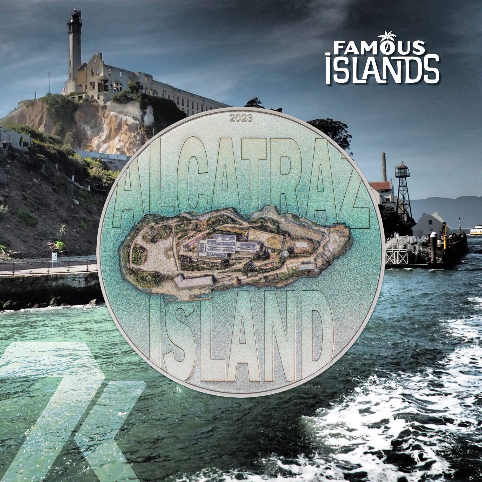 2023 Famous Islands – Alcatraz 3-oz silver PF70