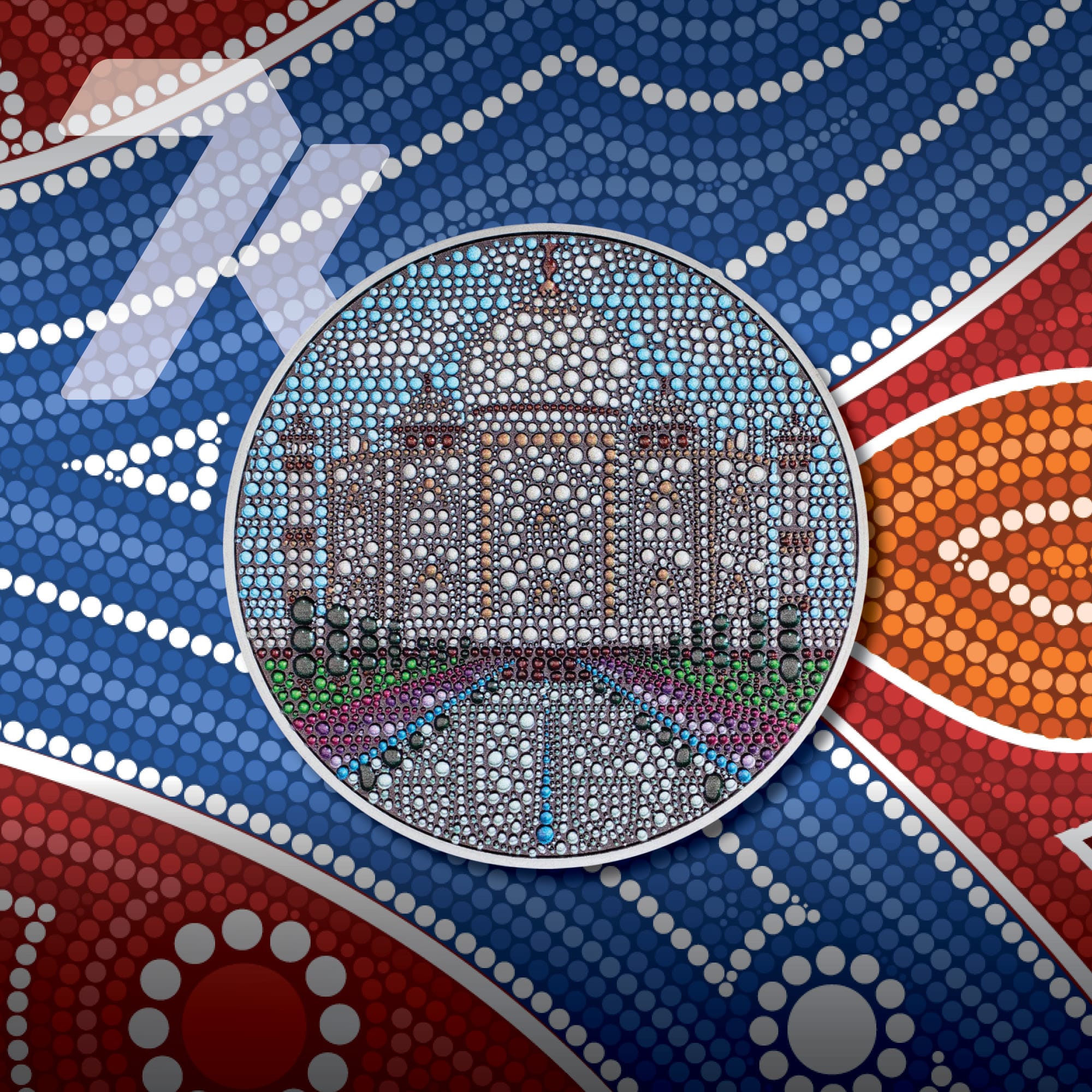2024 Dot Art  – Taj Mahal 3-oz silver PF70