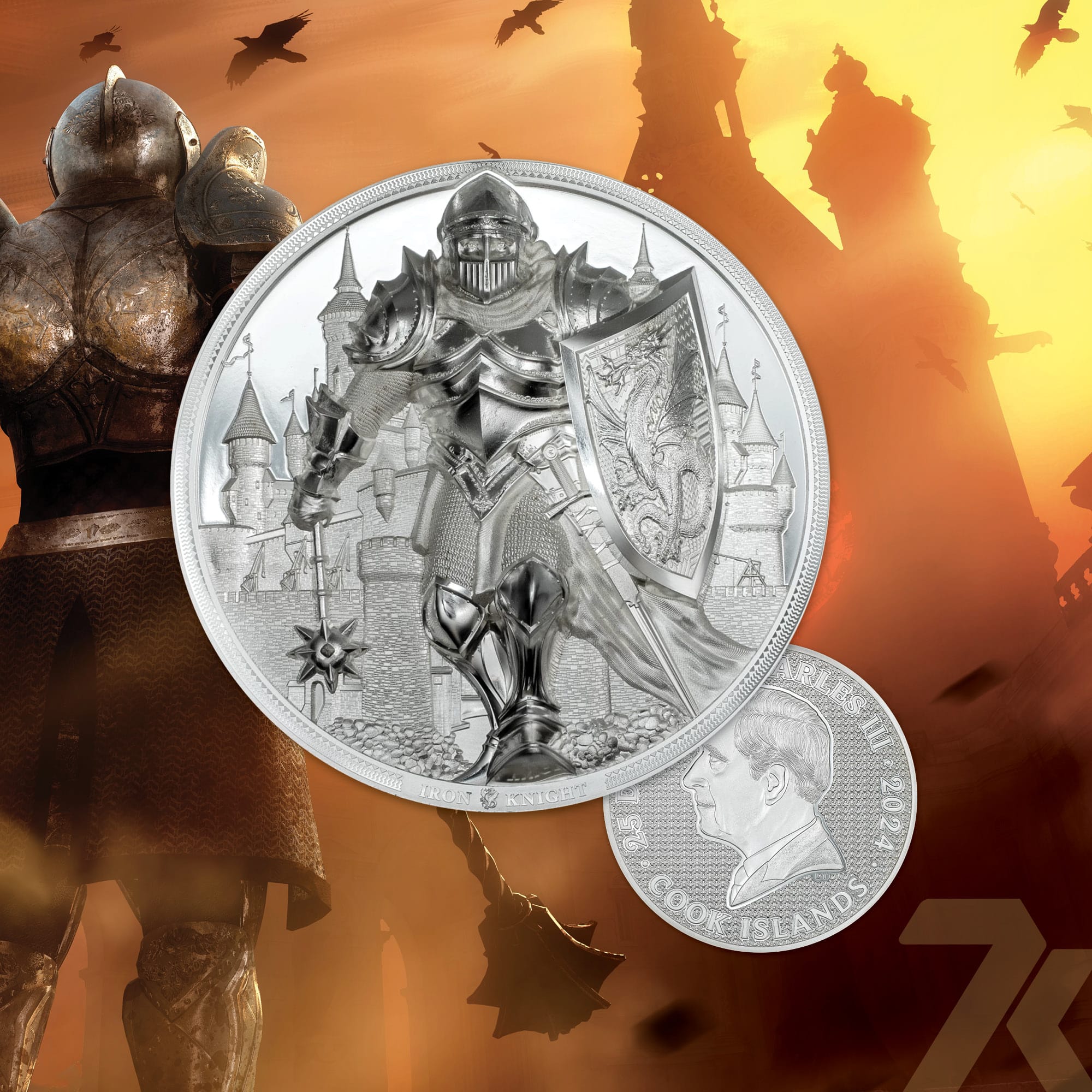 #2024 Iron Knight 5-oz silver coin PF70