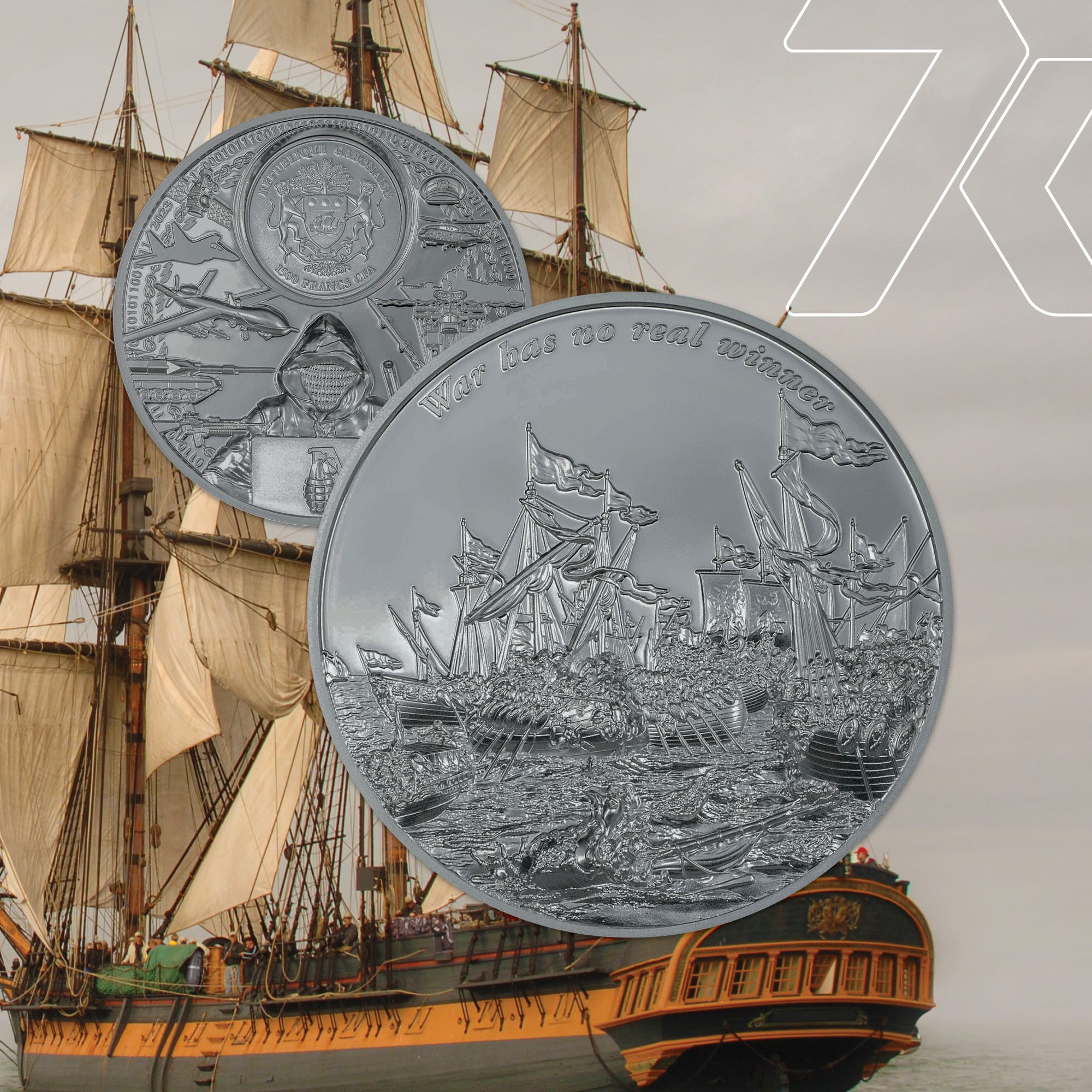 2024 Time Flies – Warfare black proof 2-oz PF70