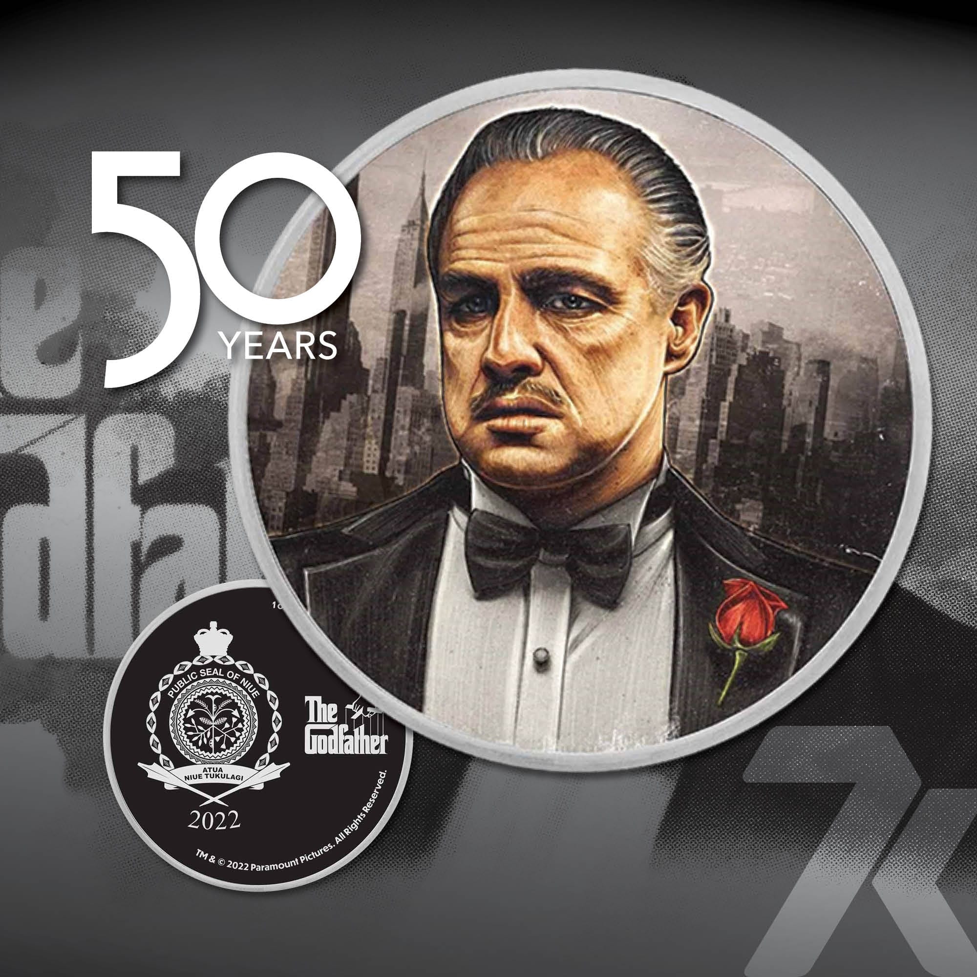 2022 Godfather 50th Anniversary – City Skyline 1-oz silver PF70 & PF69