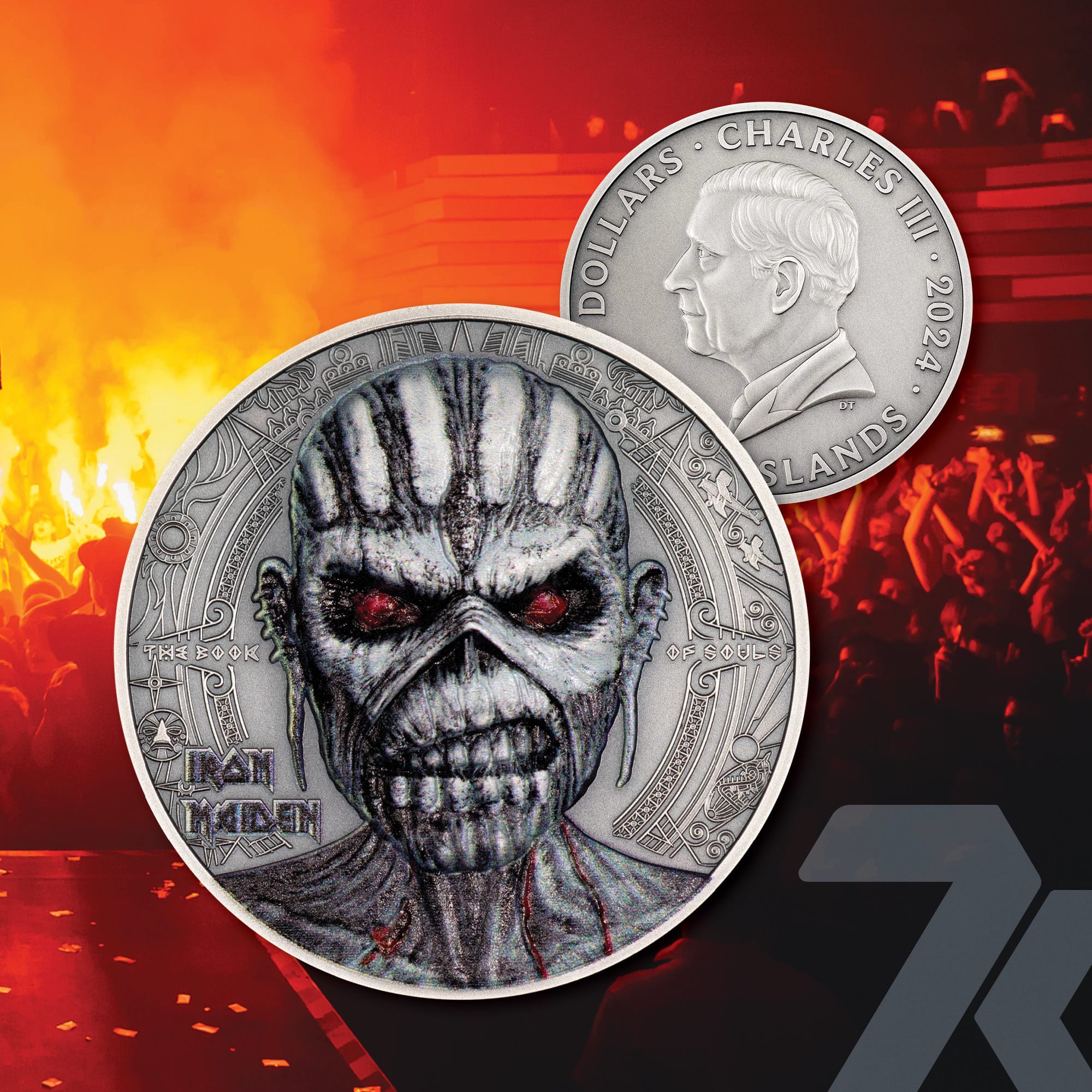 2024 Iron Maiden – The Book of Souls 2-oz silver MS70