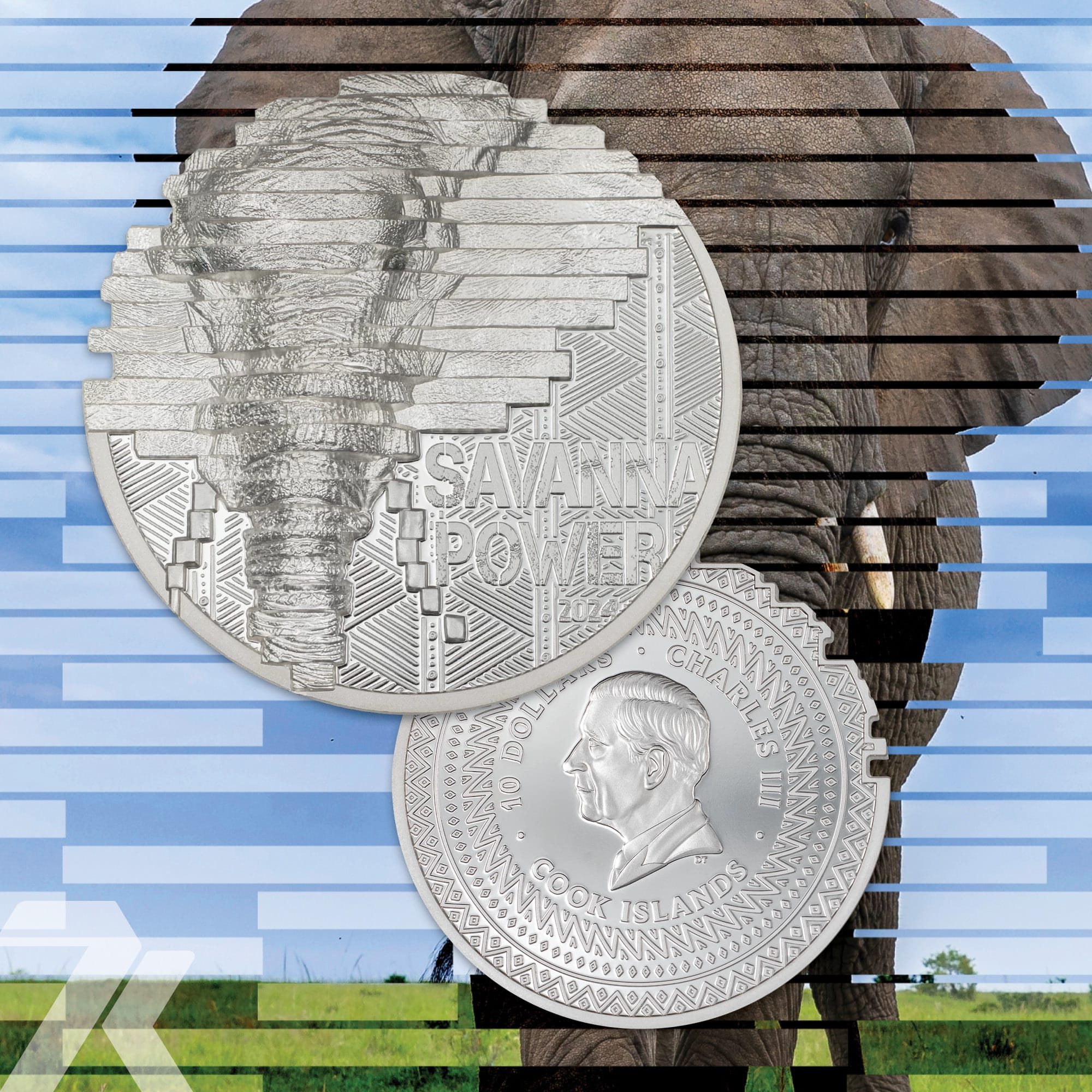 2024 Reconstruction – Elephant 2-oz silver PF70