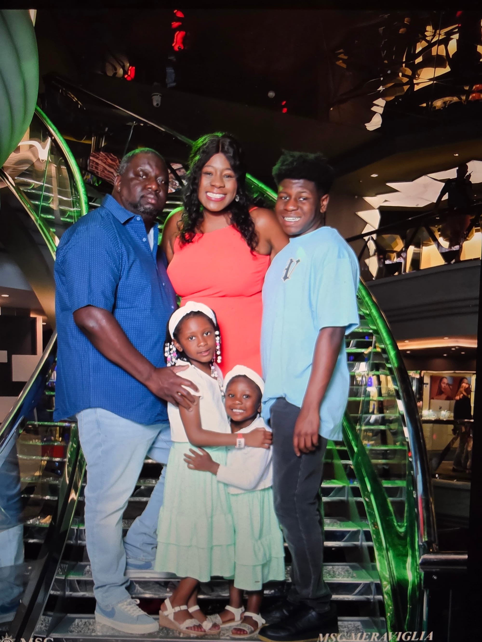 Porscha Lyons with her family