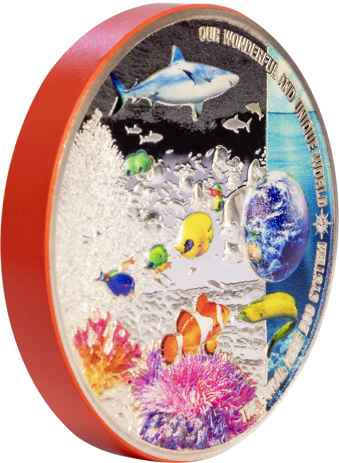 2025 Our Wonderful & Unique World – Coral Reef Ecosystem 2-oz silver coin PF70