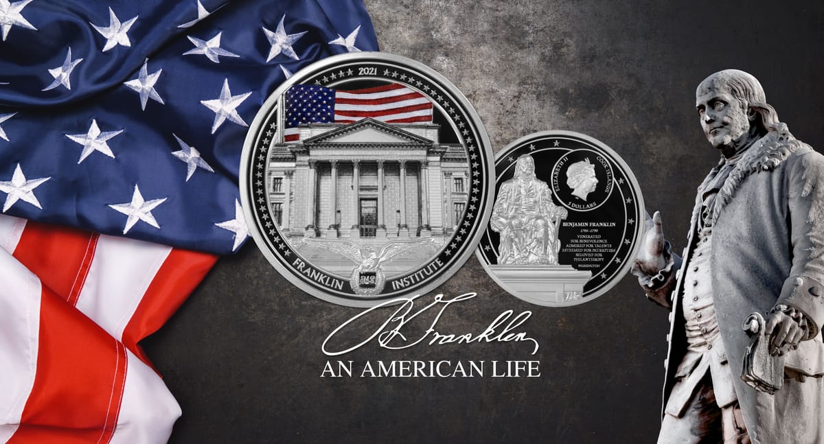 SILVER Coin Set Benjamin Franklin Great Americans Coins & Stamps