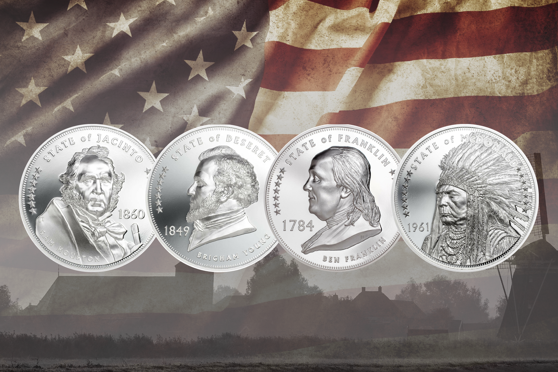 Lost States of America Coin Collection