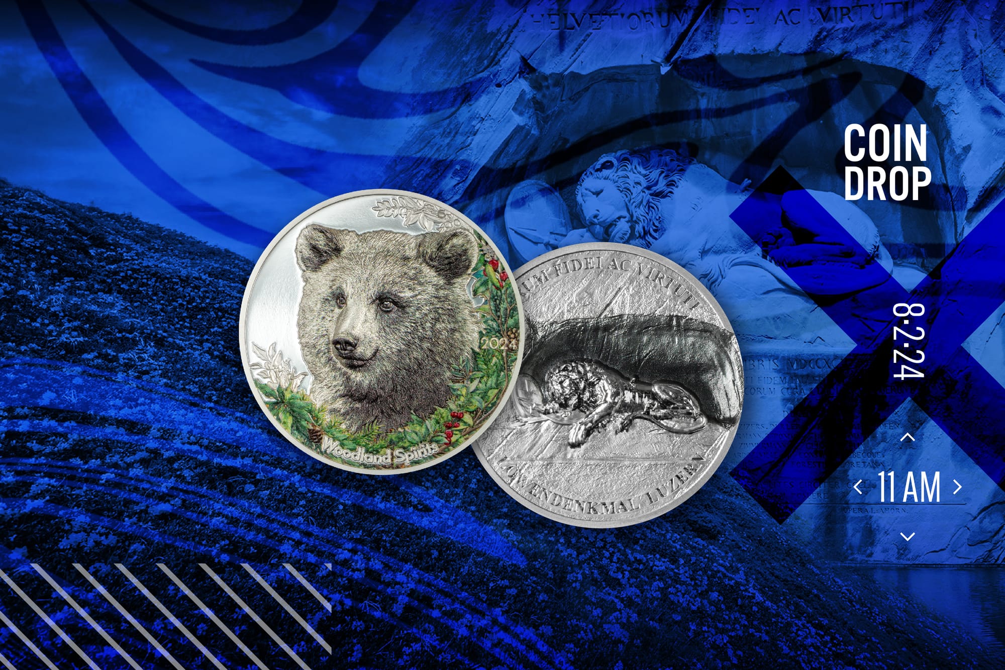 Coin drop: Two coins featuring majestic animals for your stack