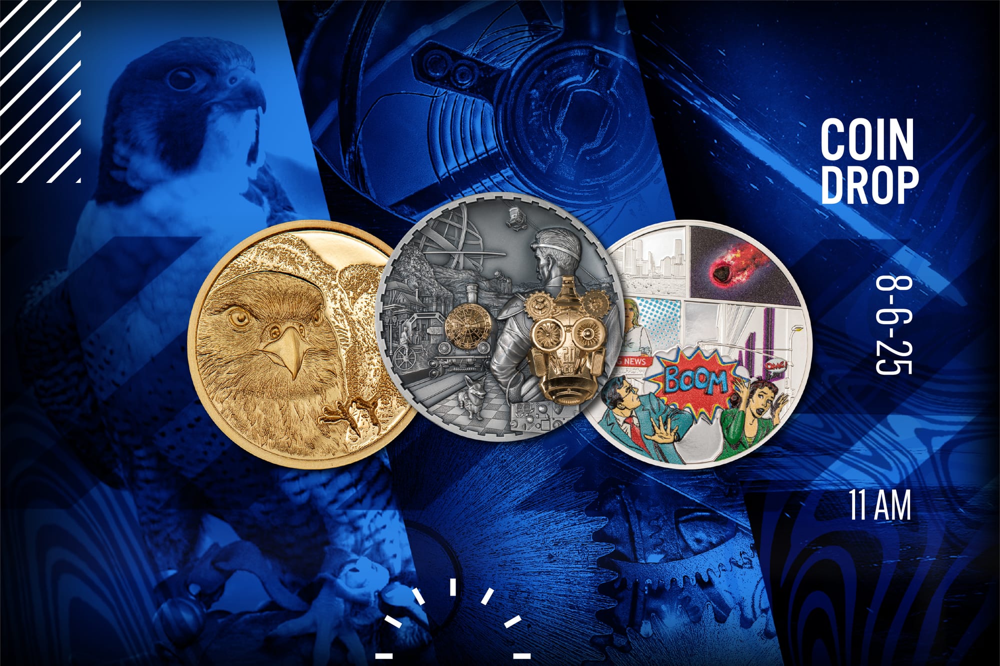 When coins take to the skies ...