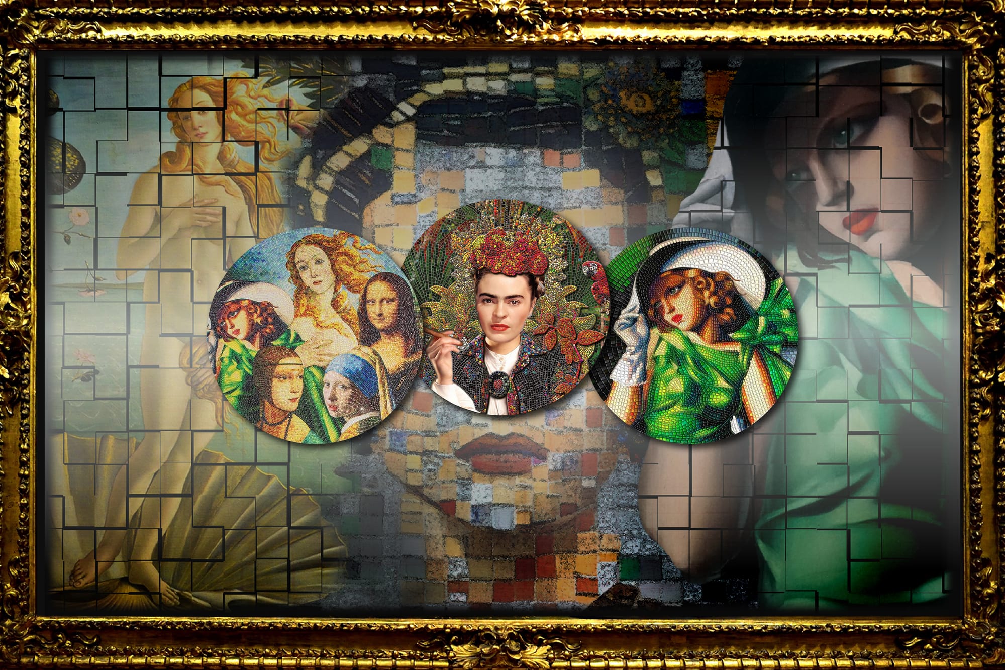 Don't miss this! Great Micromosaic – Frida Kahlo La Maravilla